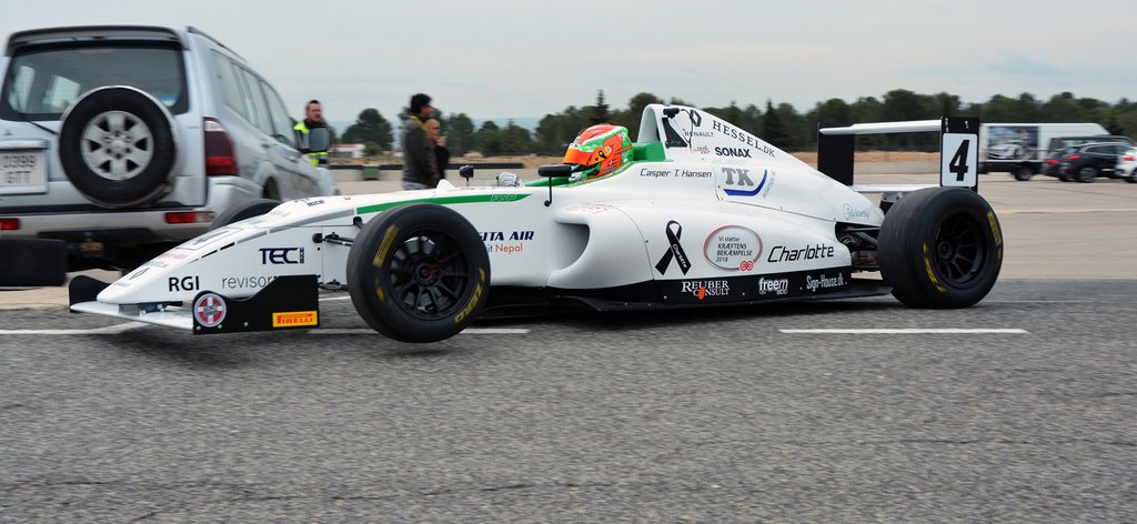 Casper T. Hansen på vej ud til den første test
(Foto: Paul Reuber)
